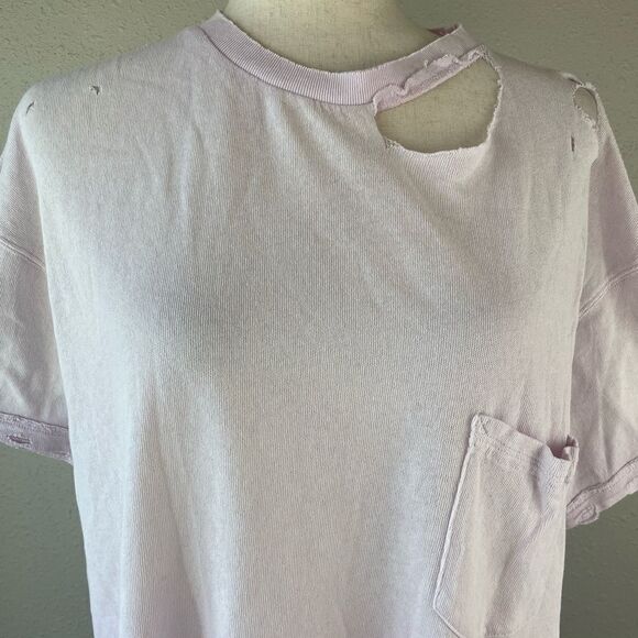 NWOT We The Free Distressed Oversized T-Shirt Size S - Picture 2 of 7